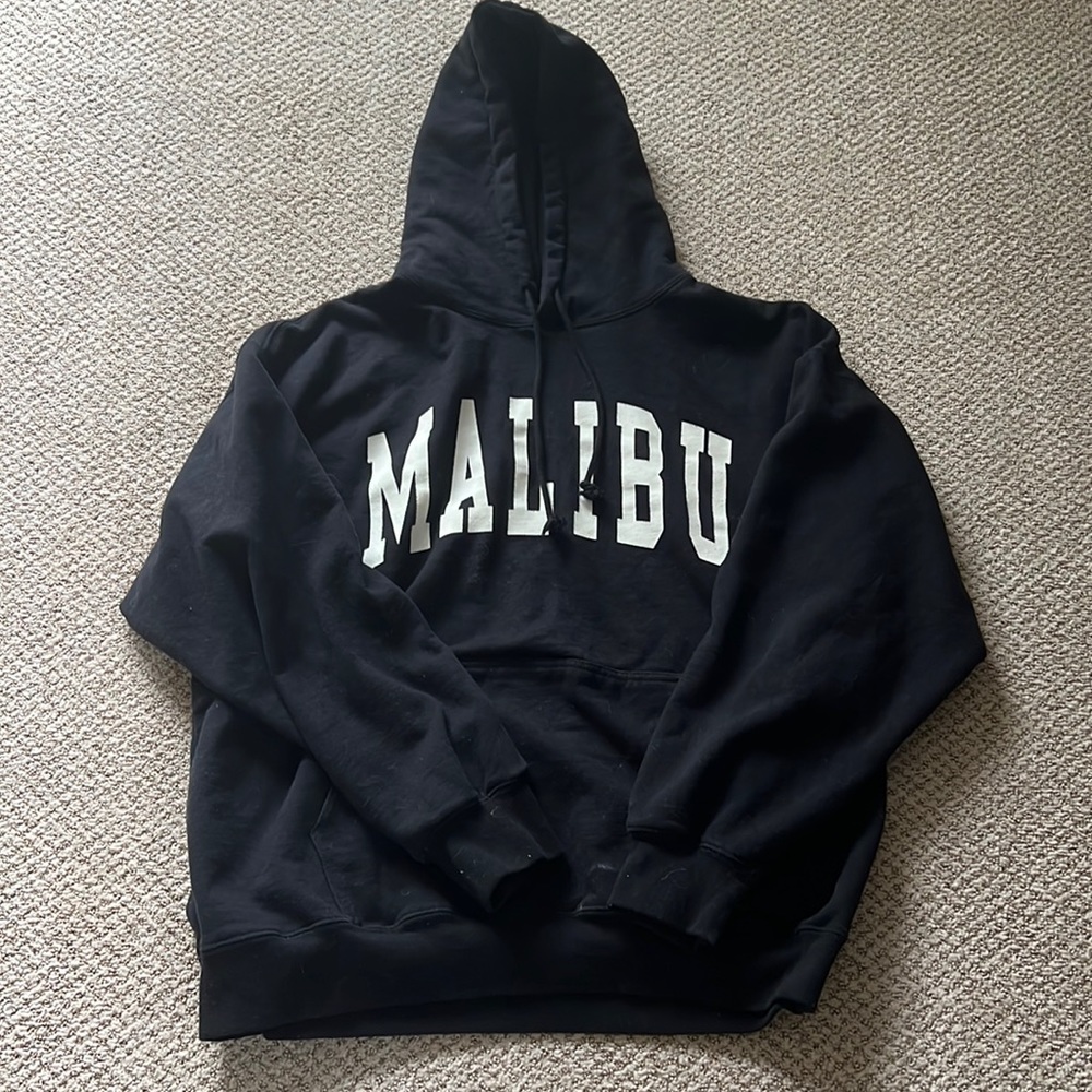 Brandy Melville black Malibu sweatshirt ONE SIZE :)